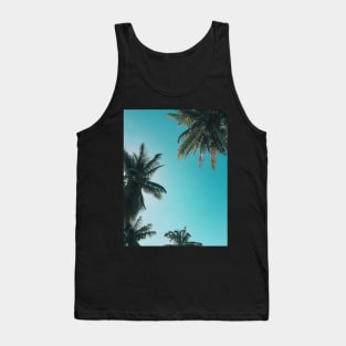 Blue sky and palm trees Tank Top